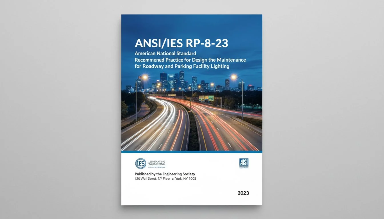 A cover page of the ANSI/IES RP-8 document.