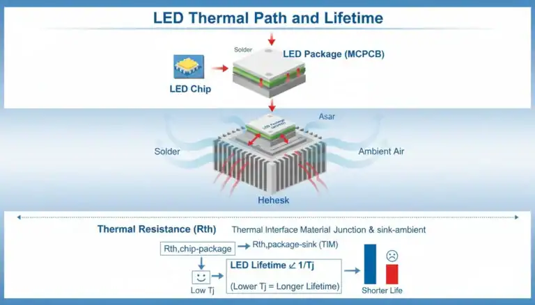 Featured image for How do heatsink & LED package impact life?