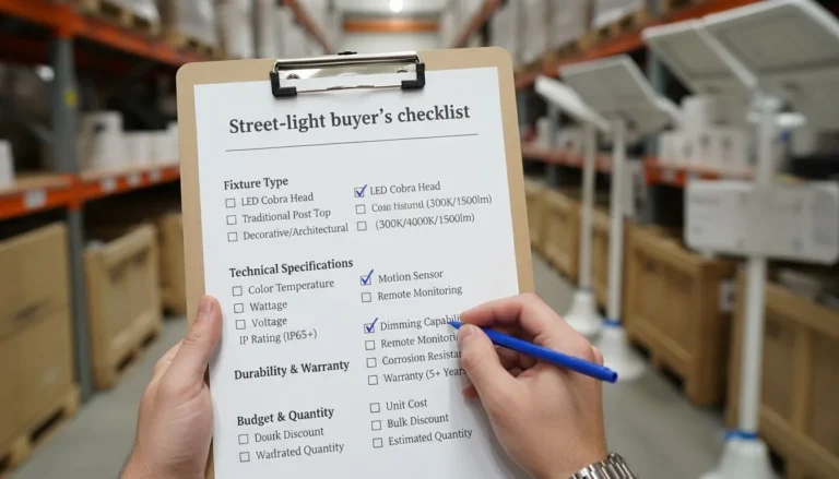 Featured image for What matters most at the same price—Specs, Warranty, or Lead Time? Street-light buyer’s checklist