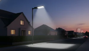 Featured image for How to stop glare & light trespass in street lights: 3-step CCT–optic–dimming playbook