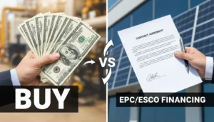 Featured image for Which pays back faster for your project—Buy, EPC or ESCO? Cash-flow calculator
