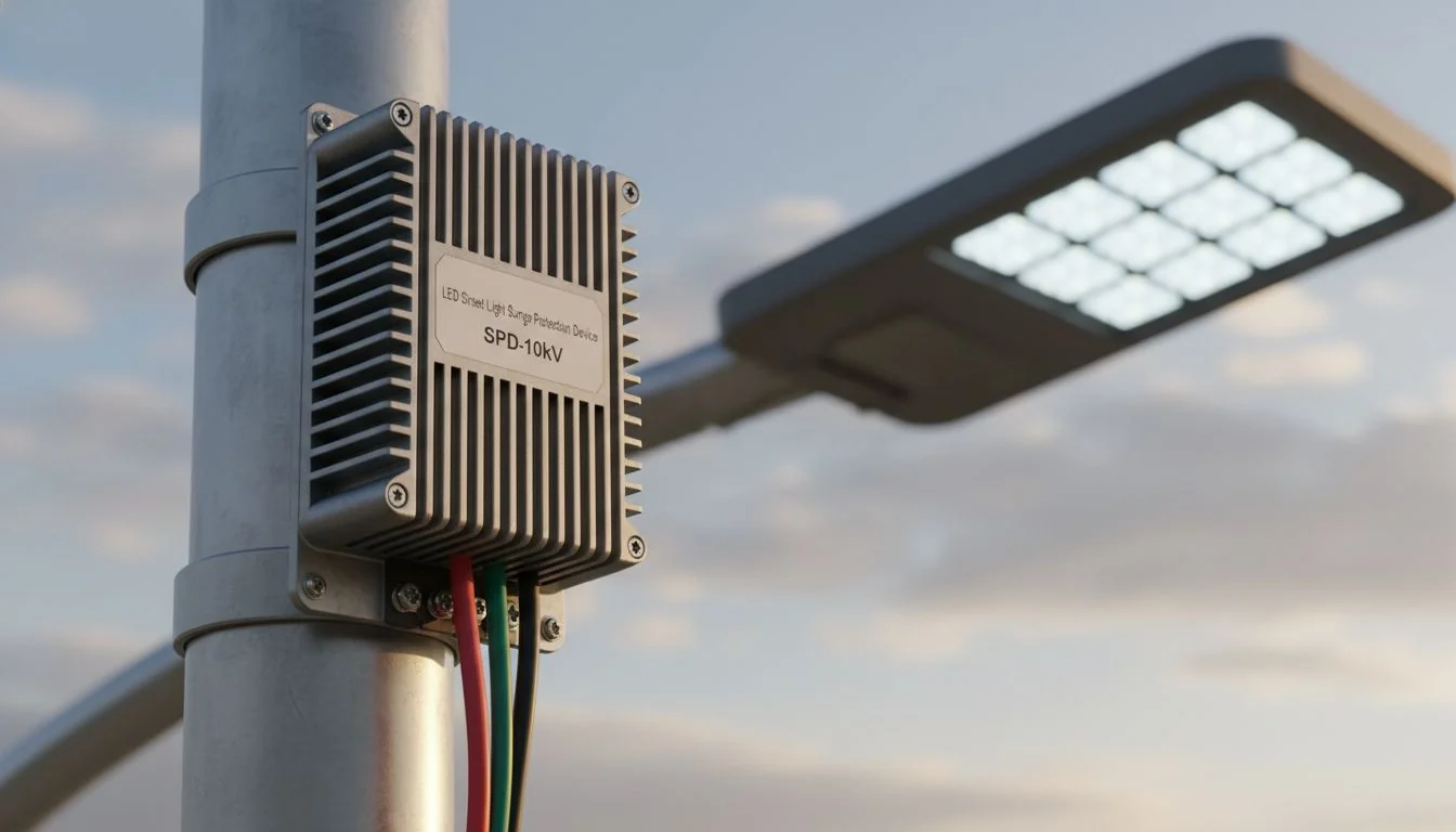 An SPD module for an LED street light